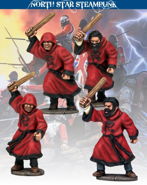 N-SP022 - Cultists of Amun with Clubs (4)