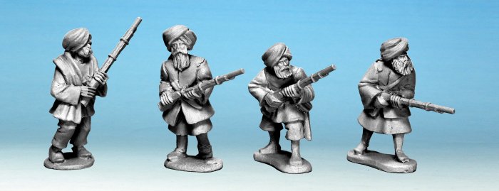 A-F1009 - Afghan Irregulars with Jezails (4)