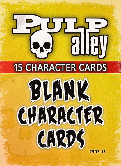 2305-15 - CHARACTER CARDS: BLANK