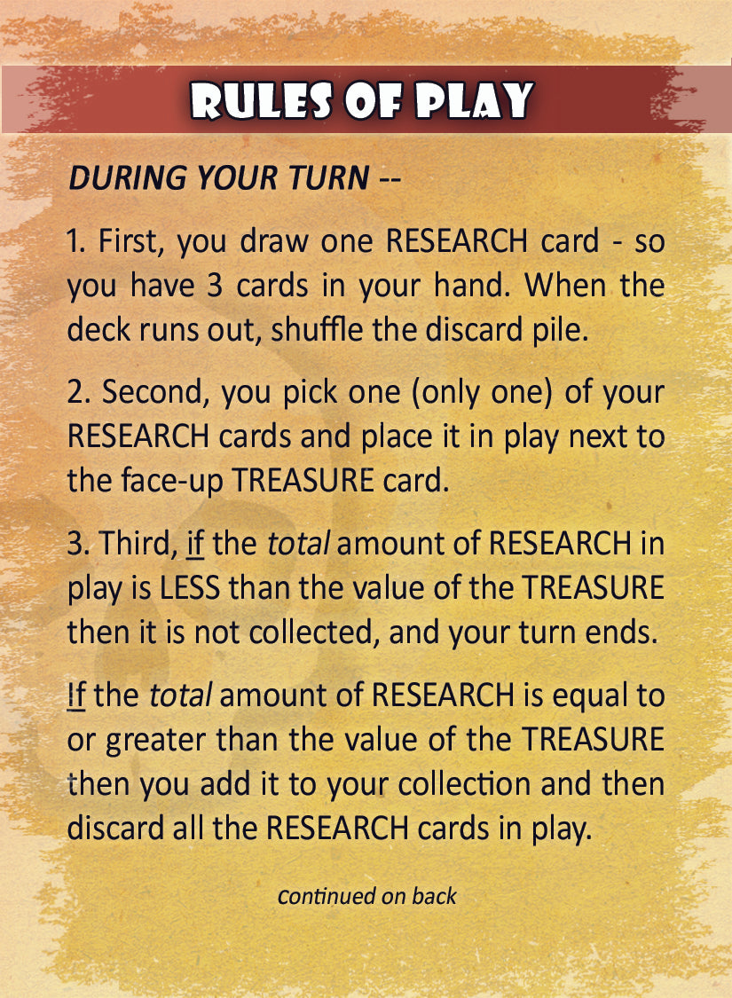 2400-0 - IT BELONGS IN A MUSEUM (FAMILY CARD GAME)