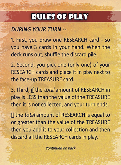 2400-0 - IT BELONGS IN A MUSEUM (FAMILY CARD GAME)