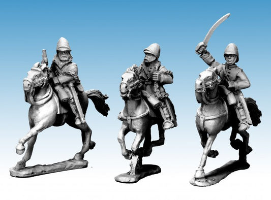 A-F001 - Colonial: Mounted British Officers (3)